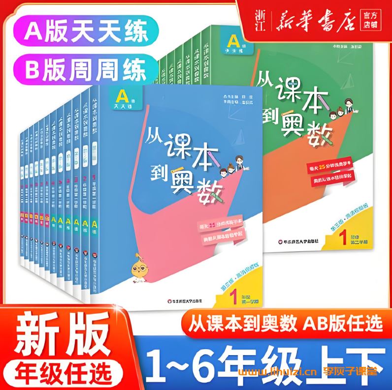 华师东方《从课本到奥数 (1-6年级A版视频+AB版PDF) 》百度网盘下载